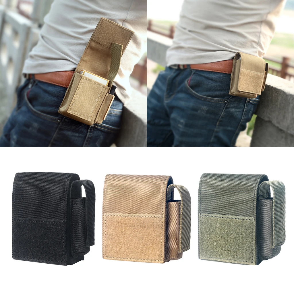 1000D Nylon Cigarette Pouch Battery Lighter Storage Bag Waist Pack Outdoor Tactical Waist Bag Phone Carrying Case