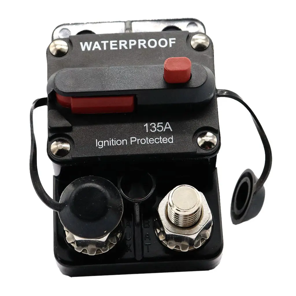 135A IP67 Waterproof Manual Reset Car Boat Marine Circuit Breaker Switch 