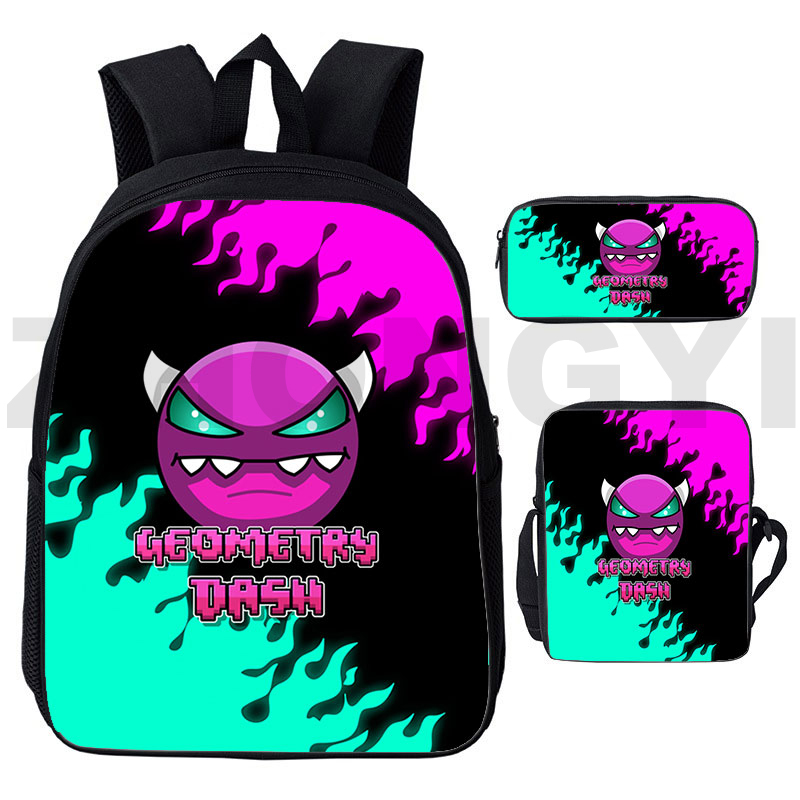 Mochila 3 Pçs set Anime Harajuku Grande