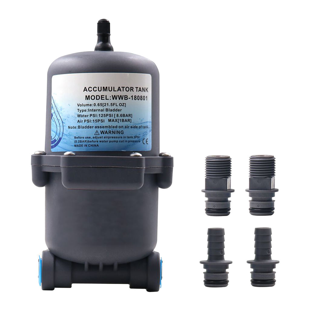 125 PSI Accumulator Tank Bladder Type Pressure Storage Vessel/Pulsation Dampening Device For Yacht/RV/Caravan Pressurized Water