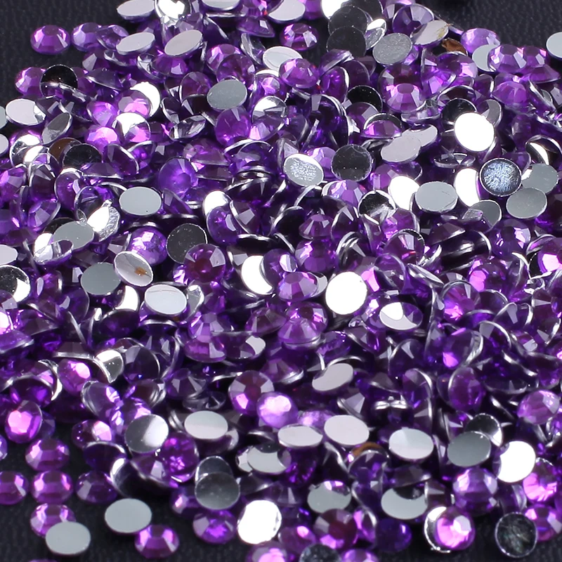 ZOTOONE FlatBack Non HotFix Resin Pink AB Rhinestones Strass Crystal Applique DIY Nail Art Glue On Stones for Clothes Decoration