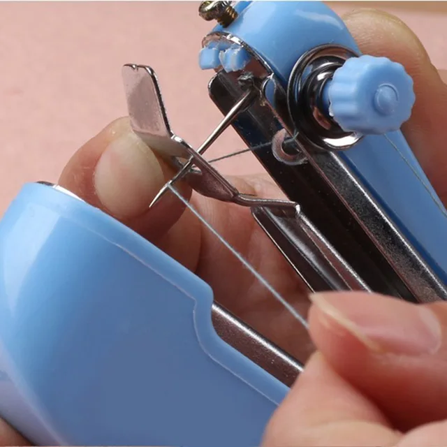 Mini macchina da cucire portatile manuale punto tessuto pratico strumento  di cucito macchina da cucire fai da te h-best - AliExpress