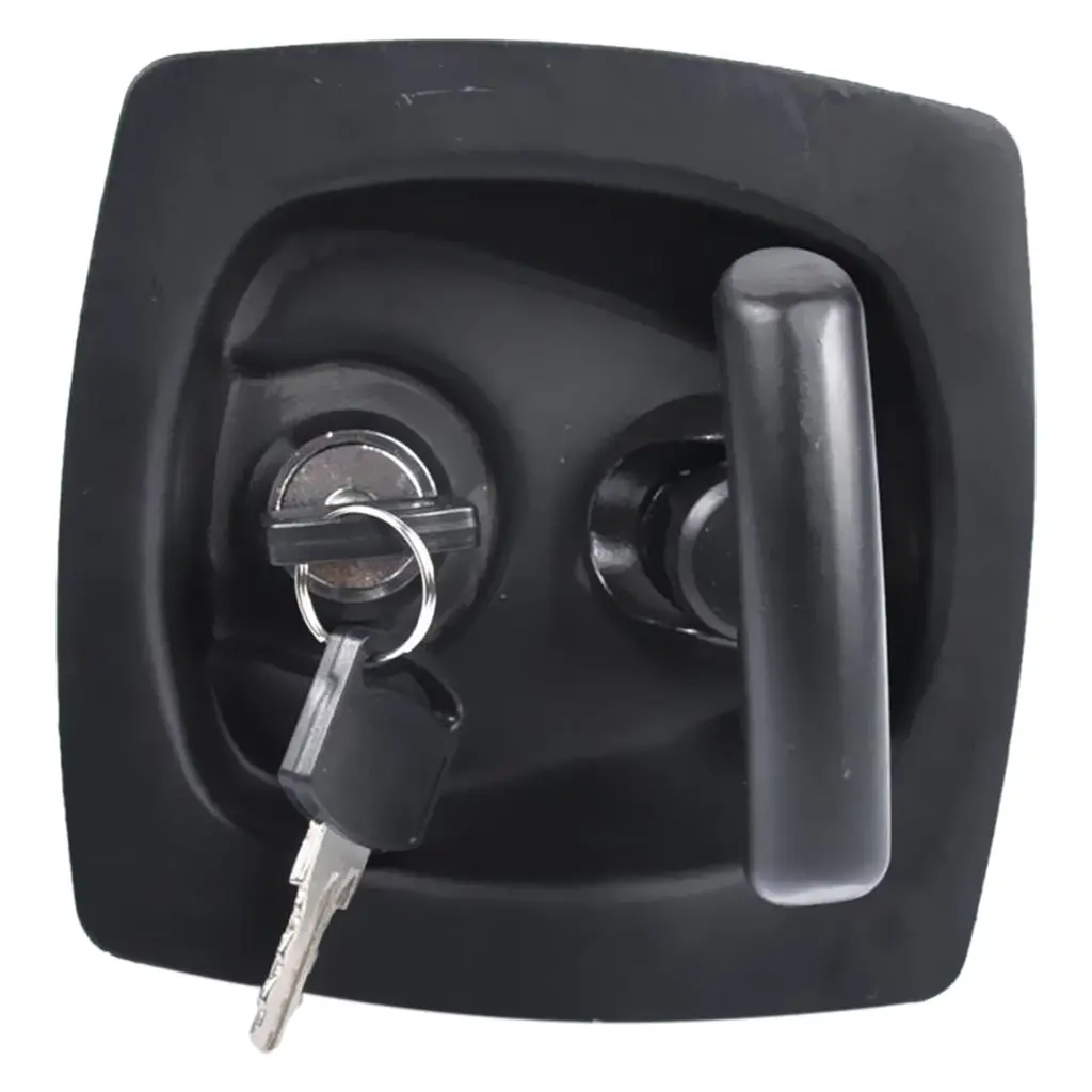 2PC Einbau Drop T-Griff Folding Lock Box Mount Toolbox Auto KFZ Anhänger Stahl 