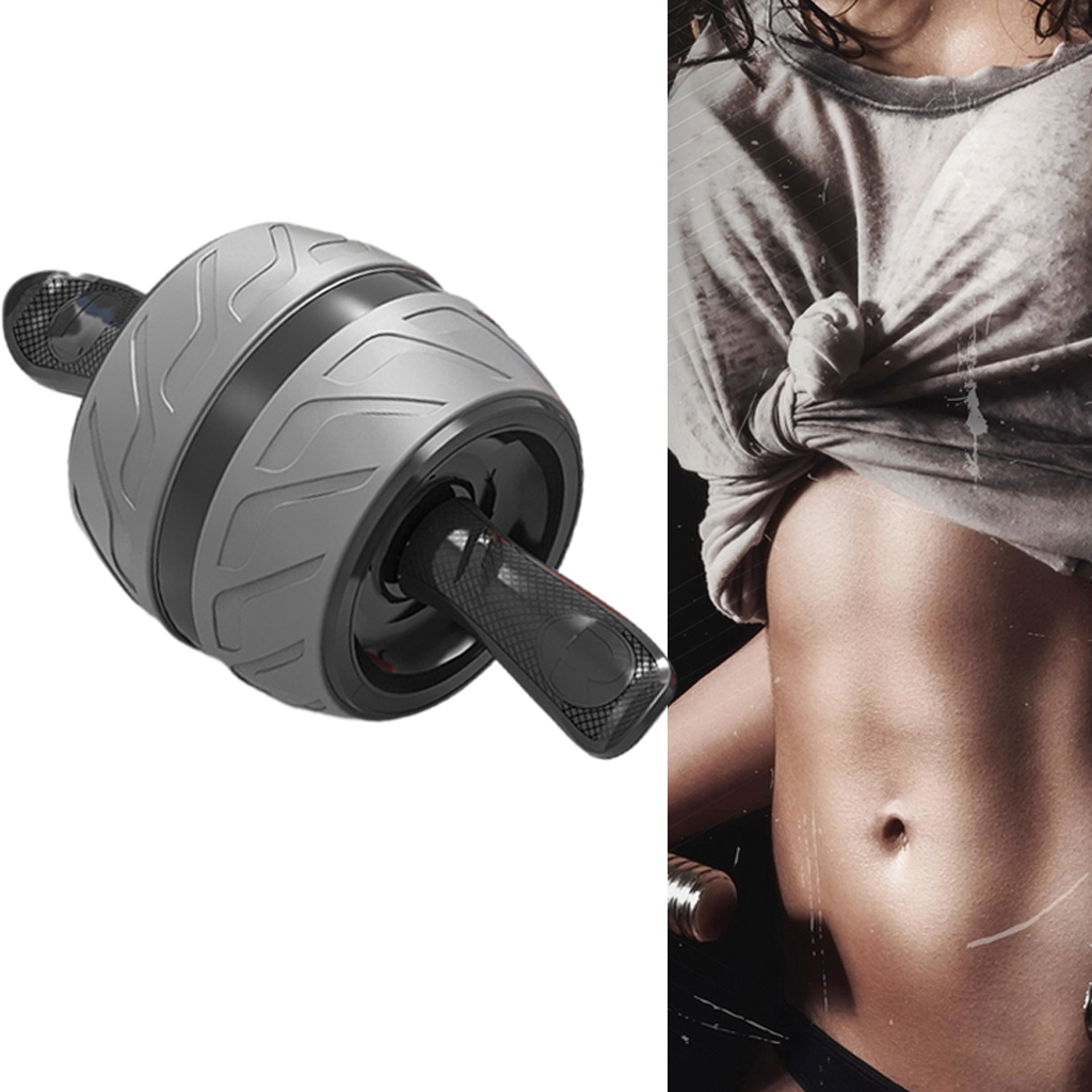 Wheel Automatic Abdominal Core Strength Exercise Ab Machine for Gym Outdoors Office Gift Men Living Room Bedroom
