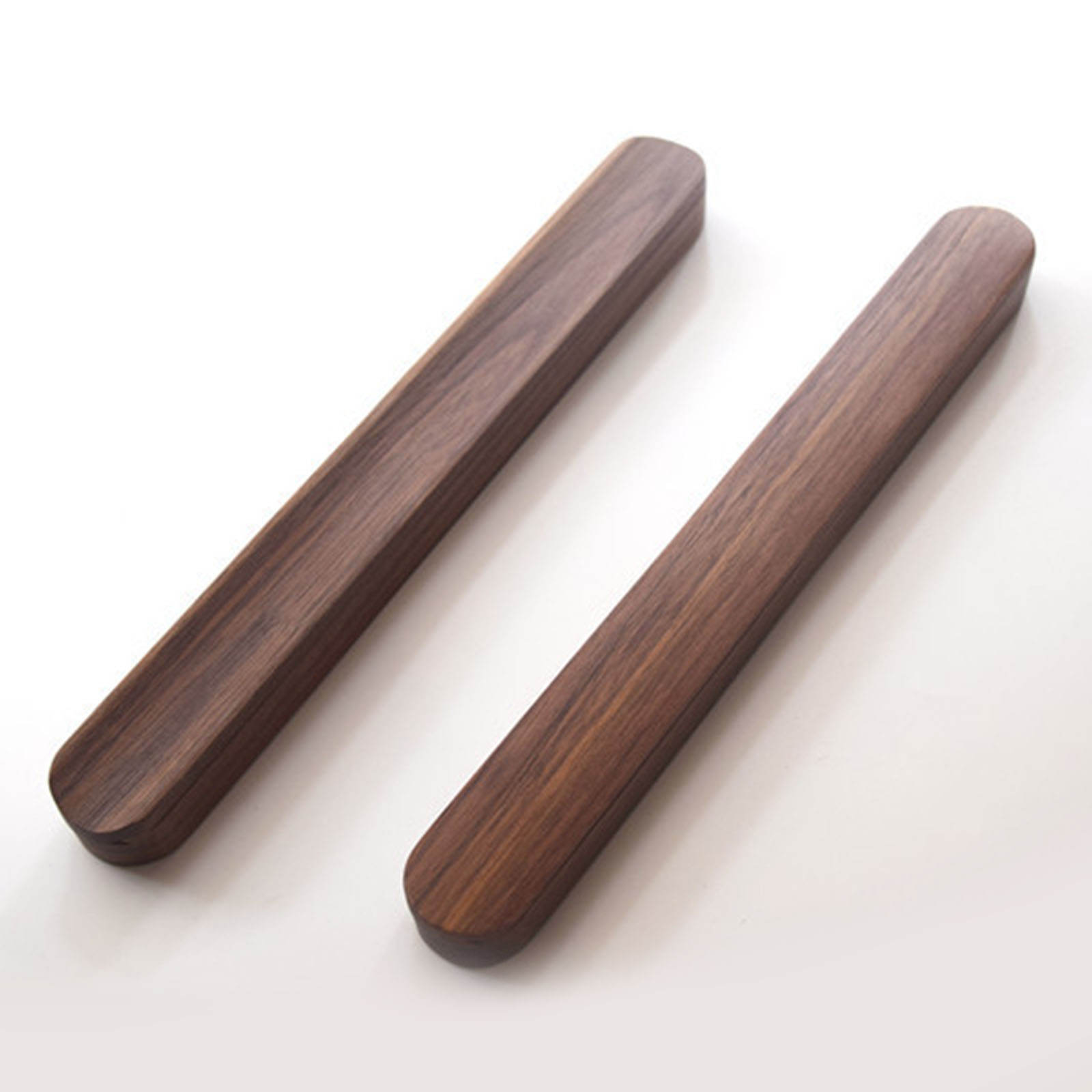 Outdoor Travel Black Walnut Wood Tableware Chopsticks Box Storage Case Portable Travel Work Camping Use