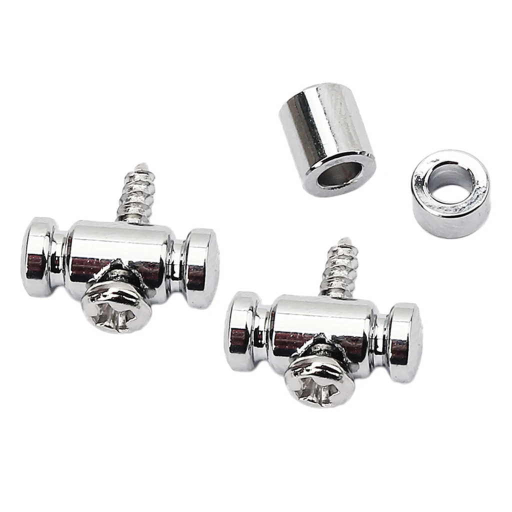Tooyful Chrome GE19 Guitar Roller String Retainer Mounting Tree Guide for Electric Acoustic Guitar Parts Accessory