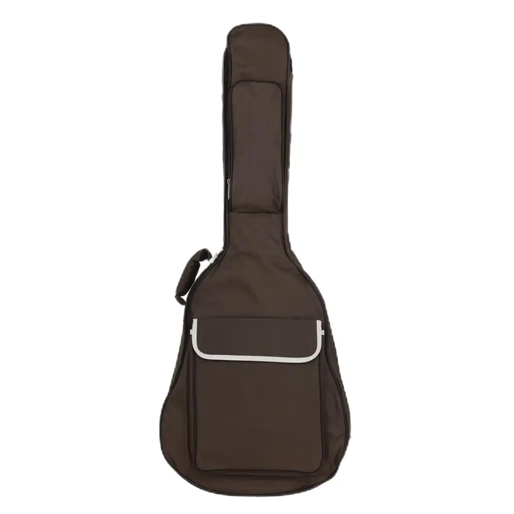 40/41 inch Acoustic Guitar Bag Guitar Carry Case Dual Adjustable Shoulder Strap Soft Case Backpack Portable Non-Woven Fabric