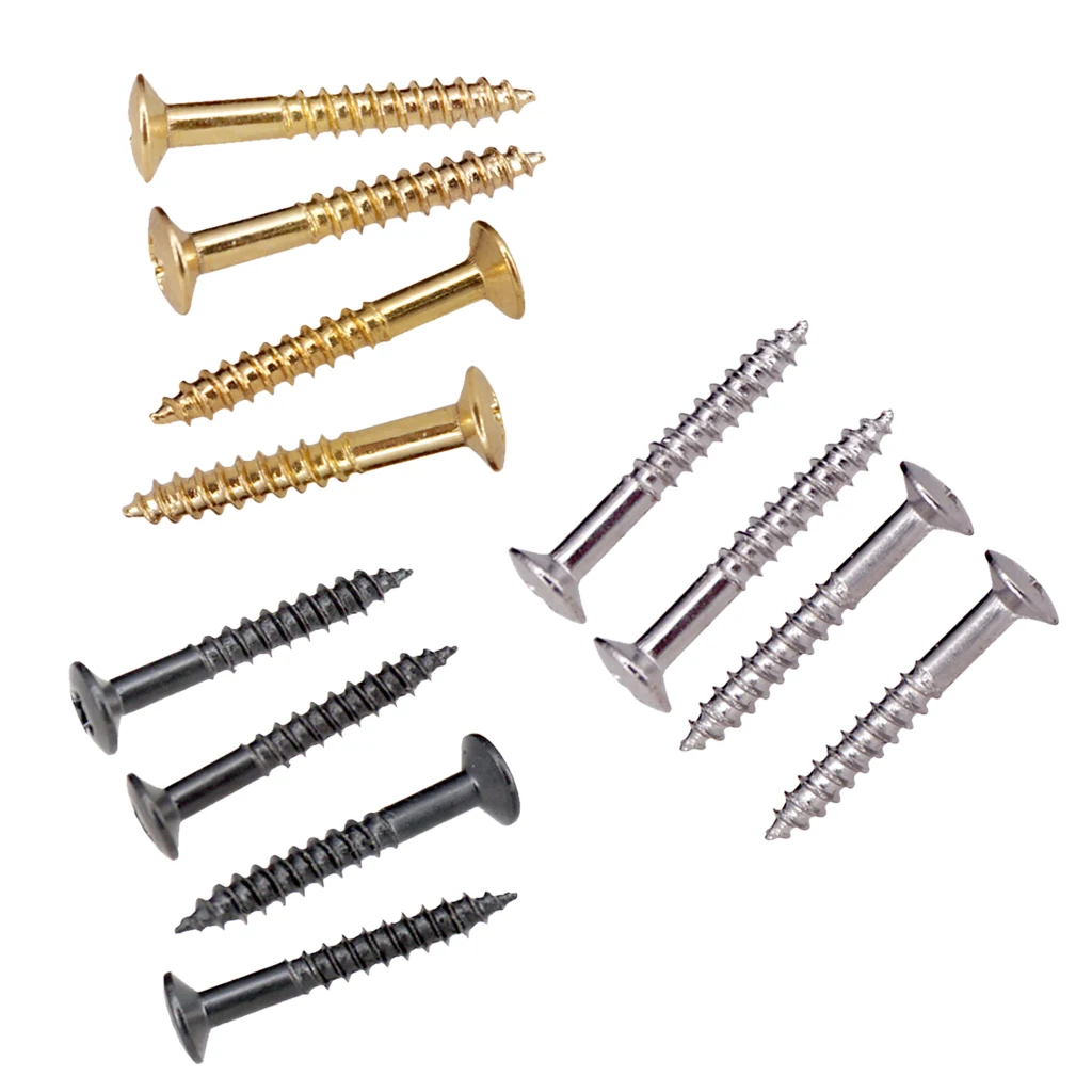 40 Pieces Humbucker Pickup Ring Mounting Screws Double Coil Pickup Frame Mounting Screws for Electric Guitar Parts