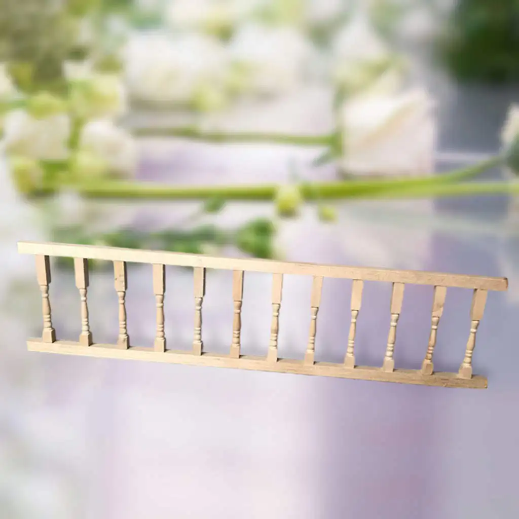 1:12 DIY Miniature Furniture Balusters Dollhouse Railing for Balcony Kids