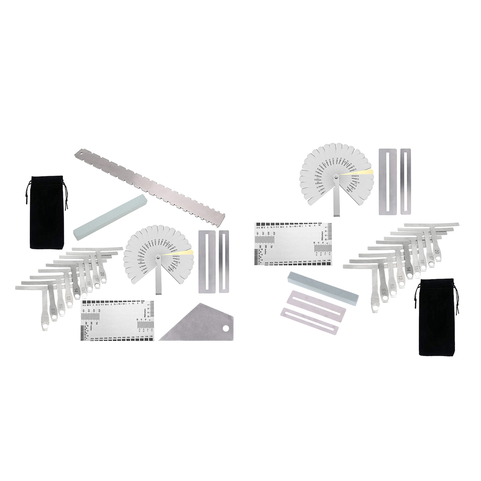 Guitar Luthier Tools Luthier Measuring Tools Set Guitar Set Up Kit Including Radial Ruler Measuring T-shaped and Feeler Gauge