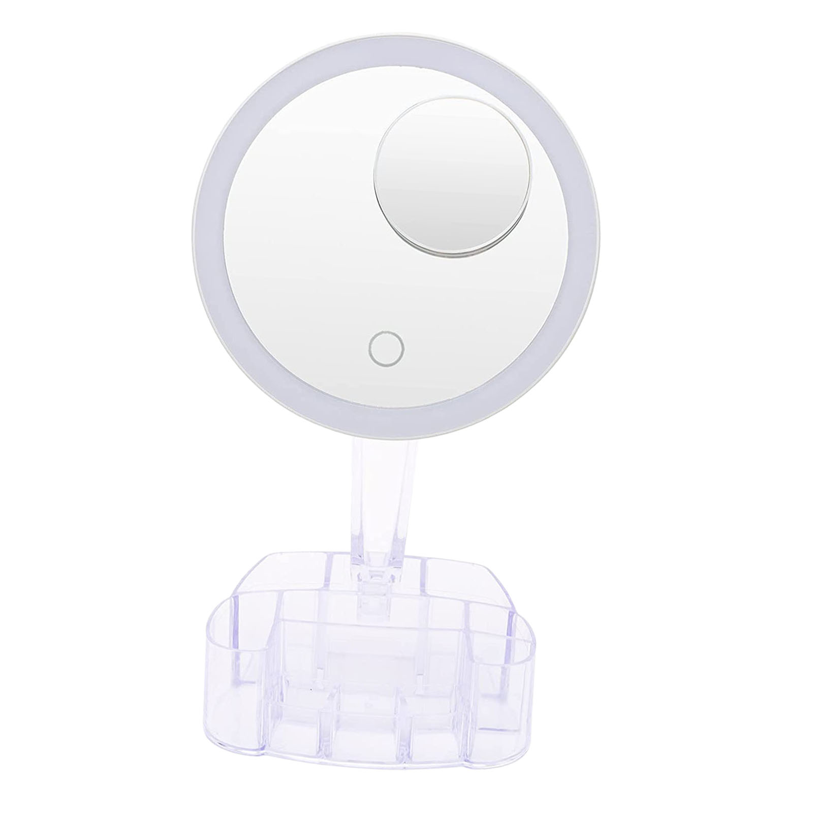 Makeup Mirrors with 26x LED Lights Lighted Cosmetic Mirror w/ Detachable 10X Magnification Light Up Mirror