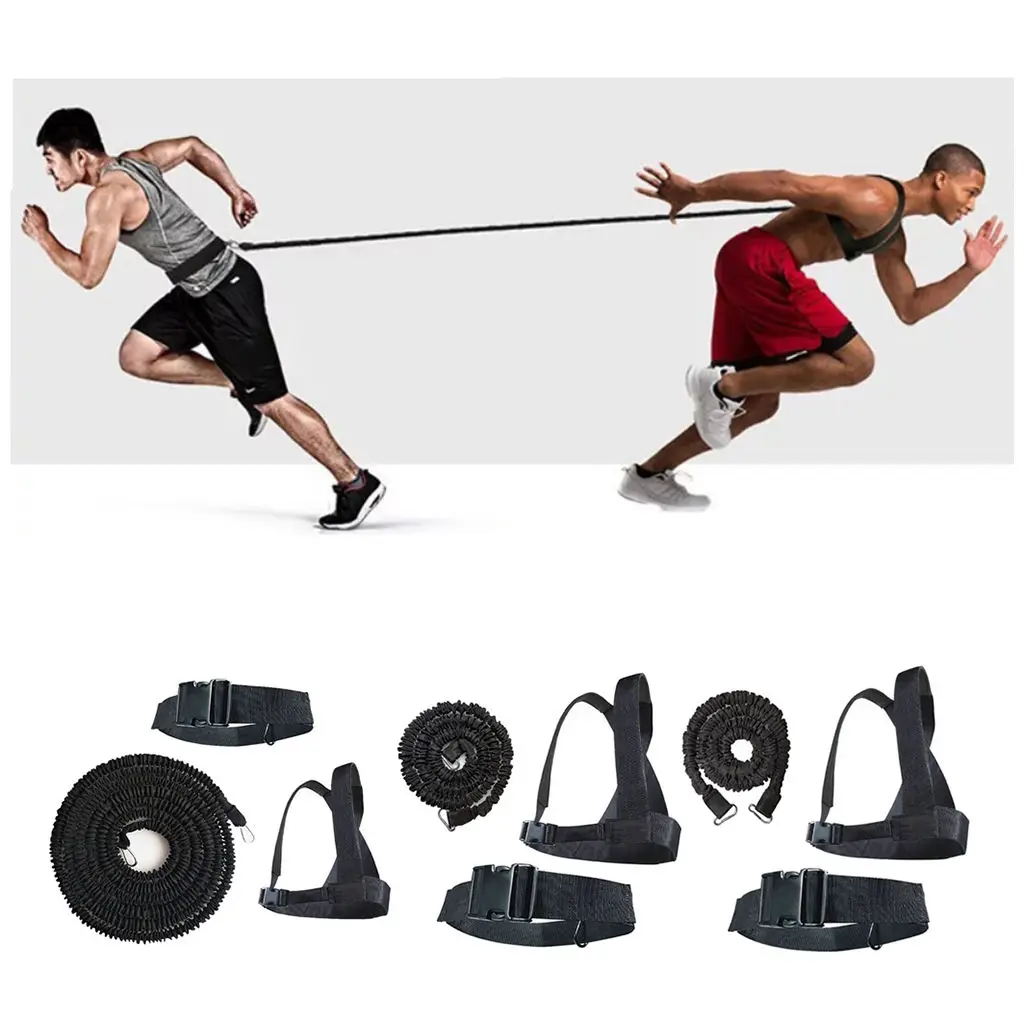 Weight Sled Harness Kits Resistance Belt Workout Gym Speed Agility Training 
