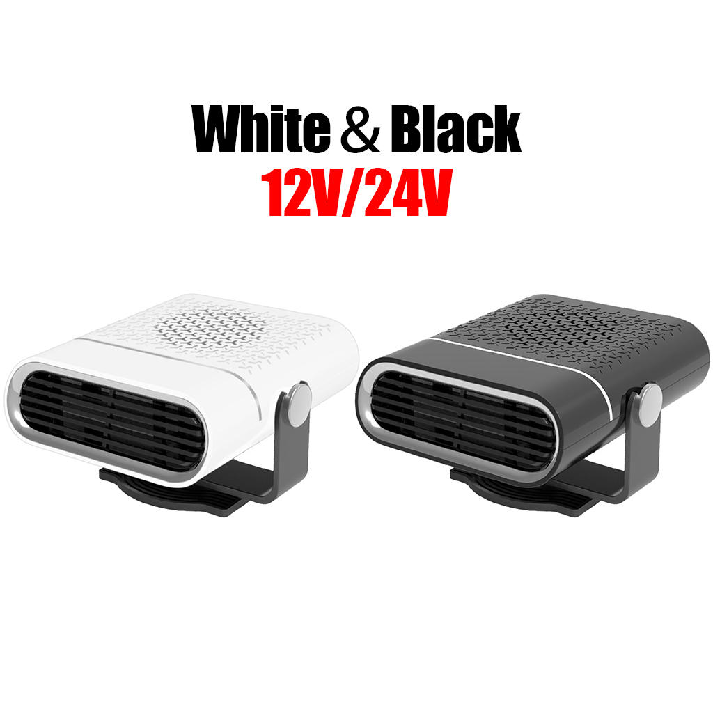 2 in 1 Car Heater Fast Heating Plug in Cigarette Lighter with Heating Cooling Modes Automobile Windscreen Fan Defogger Fan