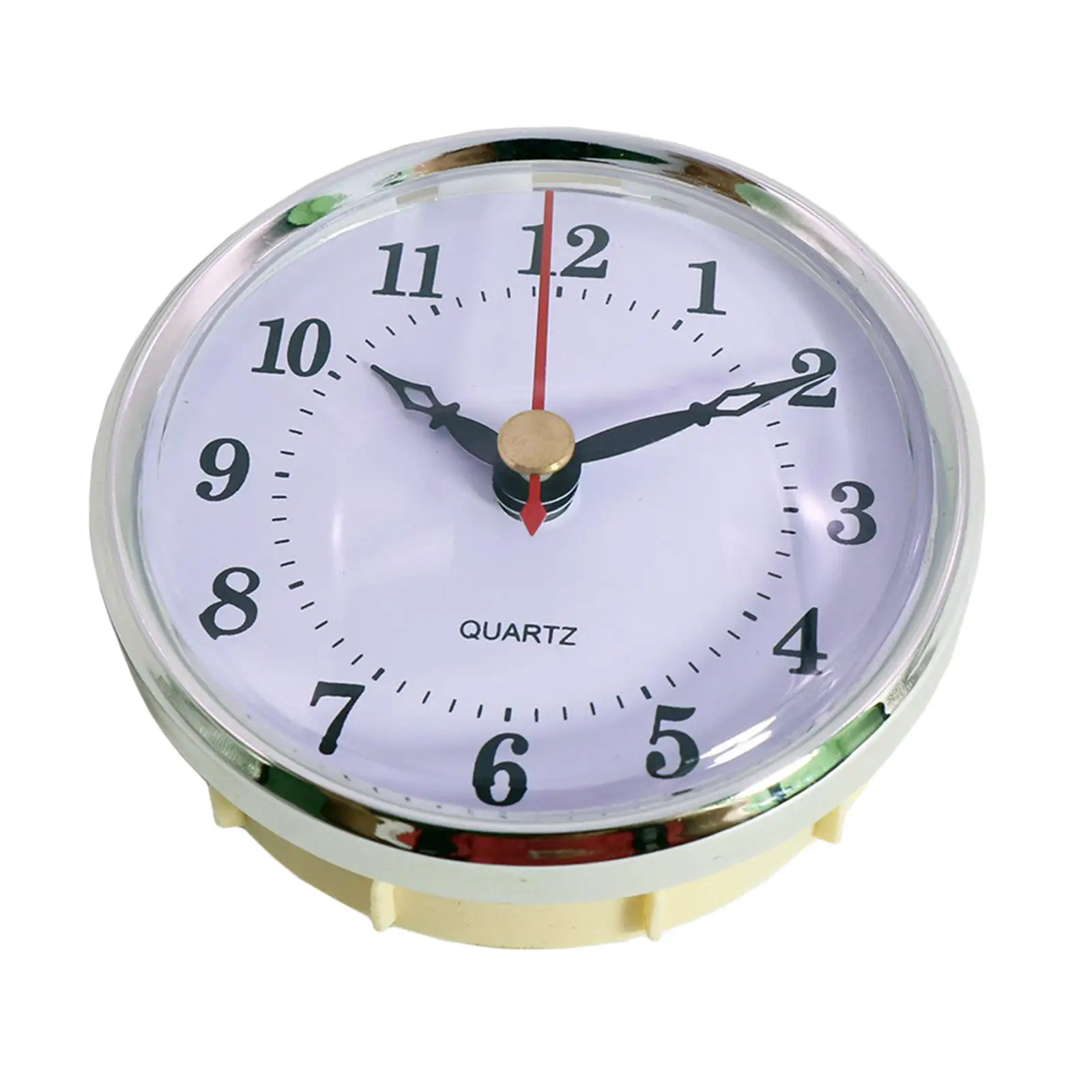 1Pc Face Diameter 80MM Silver Rim Quartz Clock Head for Built - in Clock DIY Desk Table Clock
