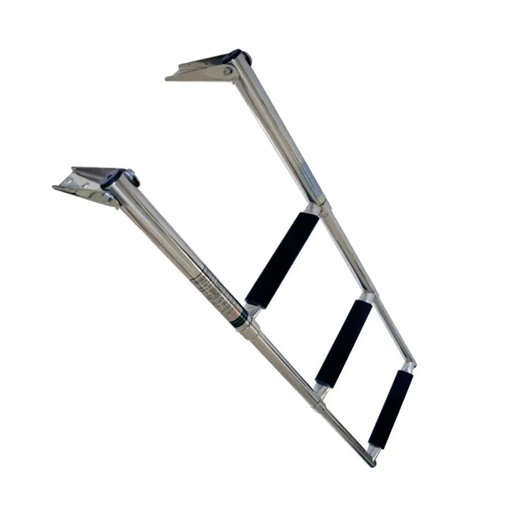 3-Step 304 Stainless Steel Telescoping Boat Ladder for Yacht/Swimming Pool