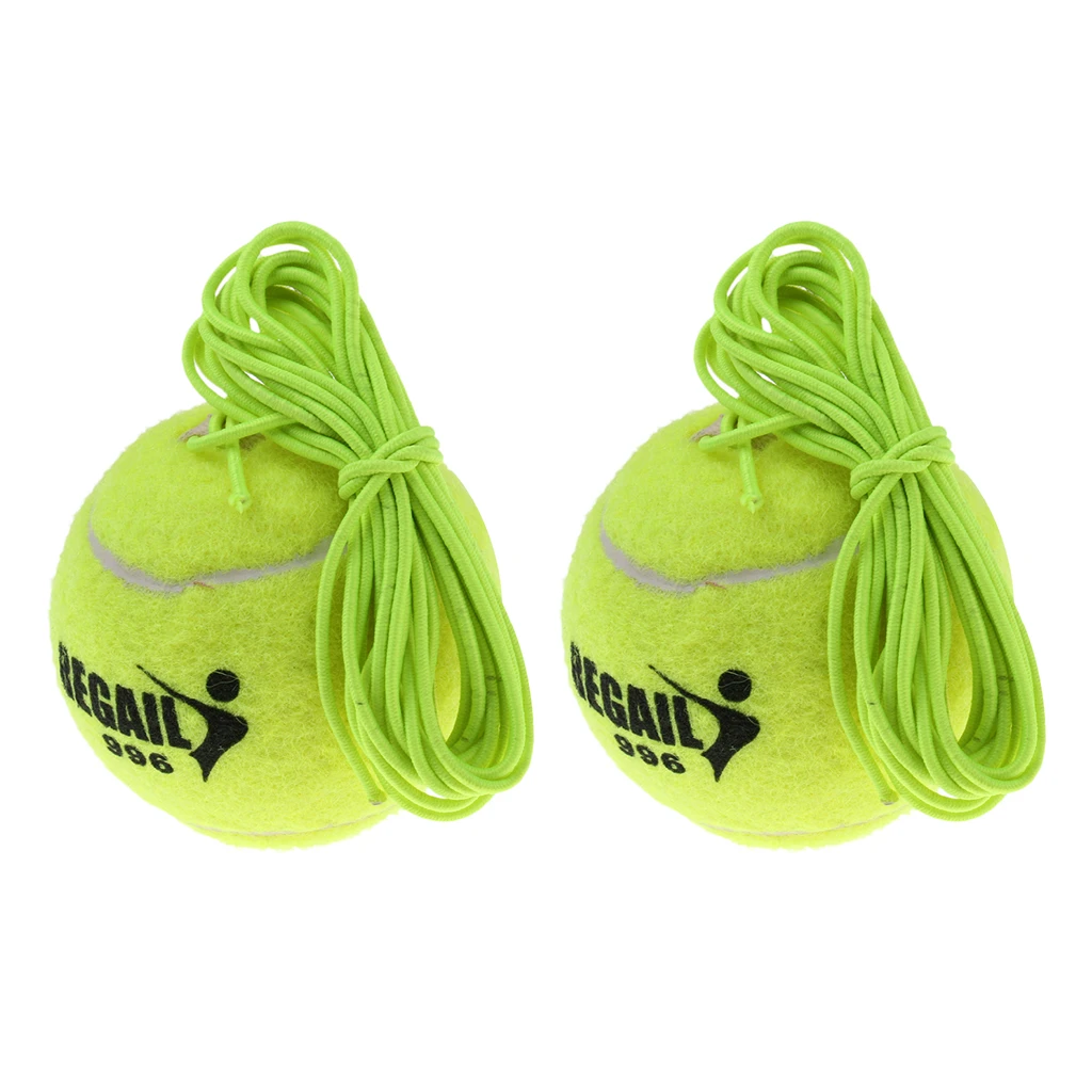 2 Count Tennis Trainer Ball Single Practice Self Return Ball with String