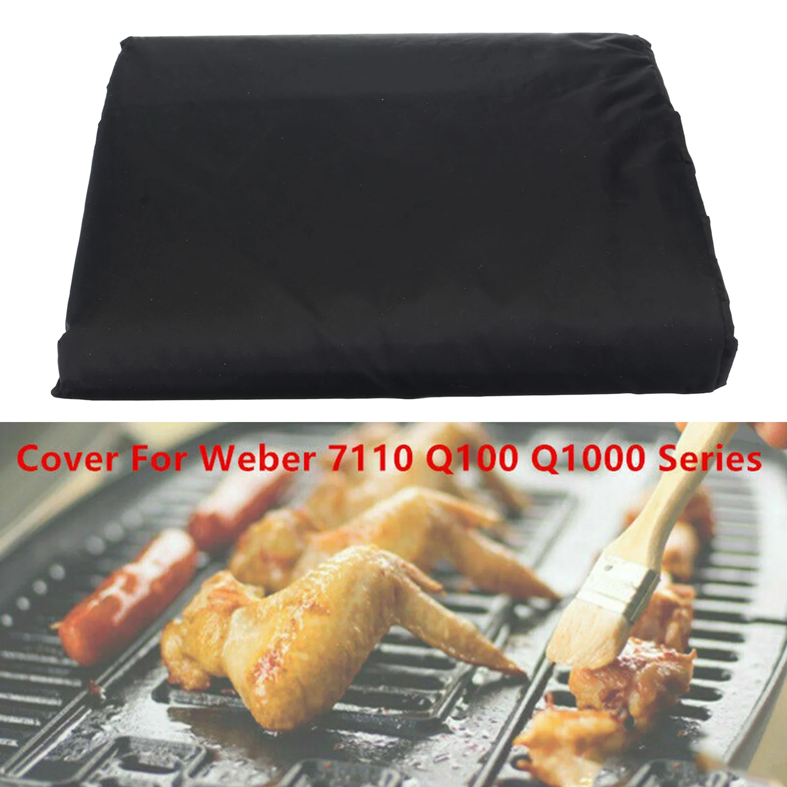 BBQ Stove Grill Cover Waterproof Dustproof UV Resistant For Weber Q100 Q1000 