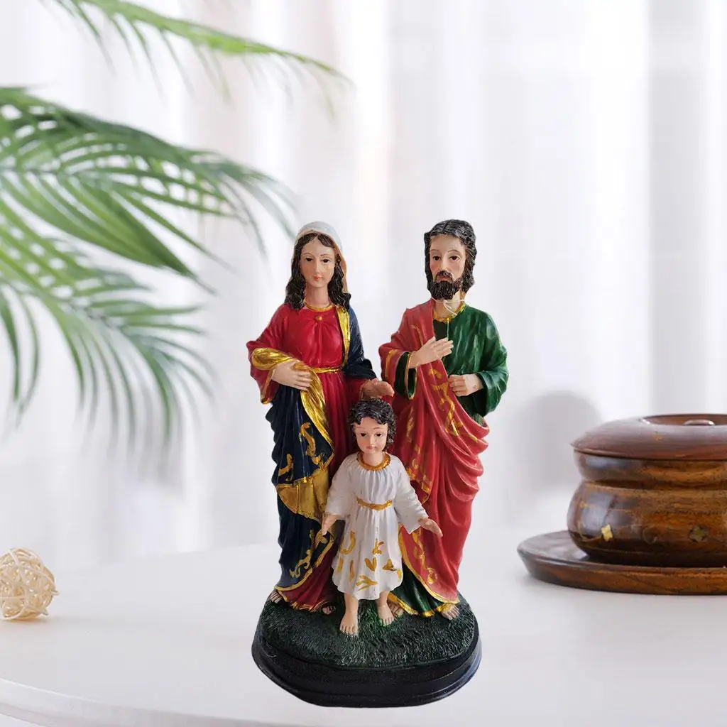 Holy Family Figurine 12 inch Home Decor Nativity Figure Ornaments for Christmas Wedding Gifts