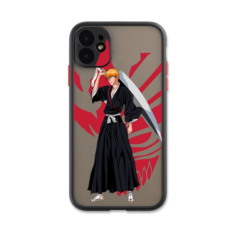 iphone 13 pro max case clear Kurosaki Ichigo Bleach Anime Phone Case For IPhone 13 12 11 Pro Max Xs Xr X 7 8 Plus Black Matte Translucent Cover best case for iphone 13 pro max