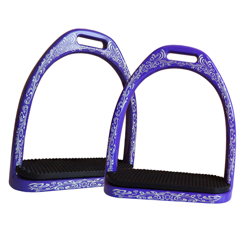 1 Pair Aluminium Riding Safety Stirrups English Saddle Stirrups for Racing