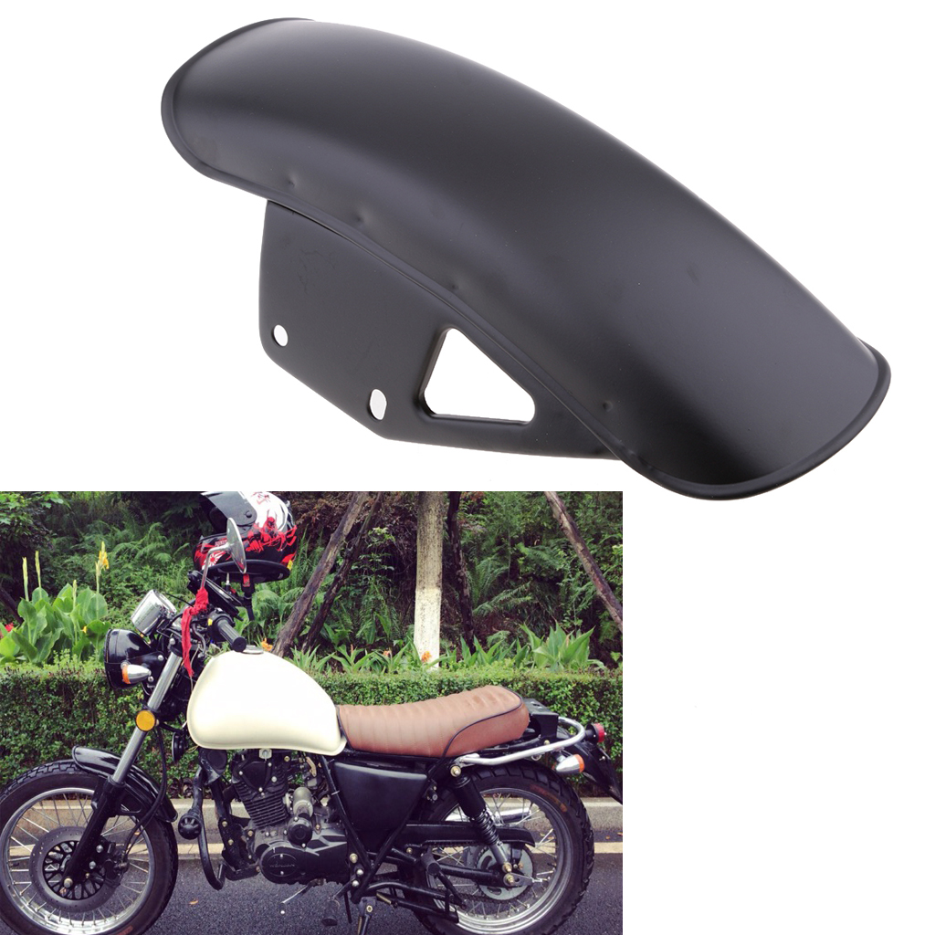 Front  Mudguard Direct Replacement Metal Steel for Suzuki GN125 Black
