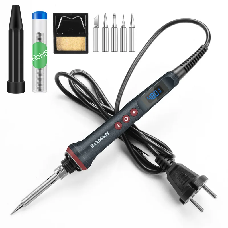 90W high power digital LCD electric soldering iron 110V / 220V adjustable temperature 4-core solder soldering iron station