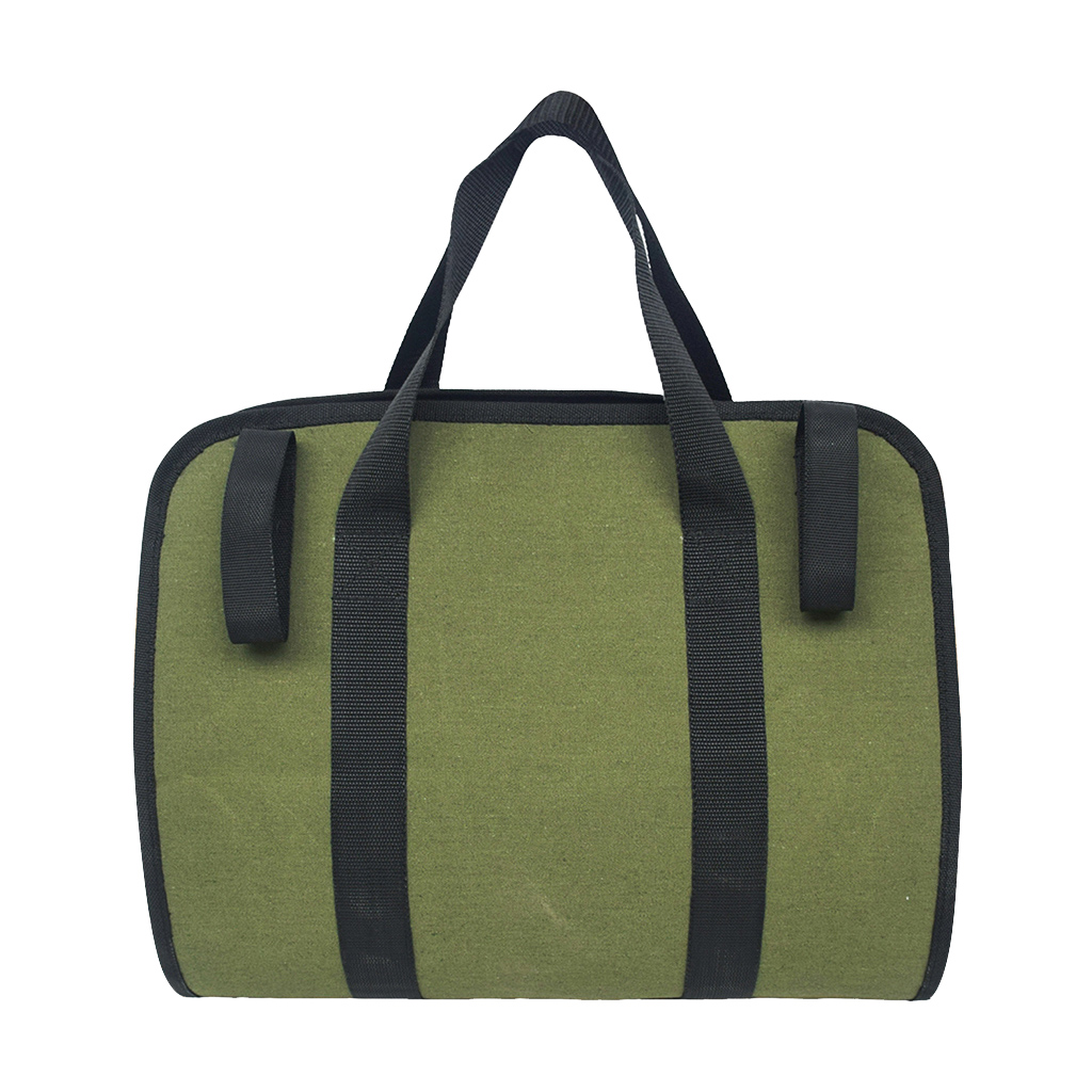 Extra Large Waterproof Firewood Log Carrier Canvas Firewood Holder Indoor with Handles for Easy Carry