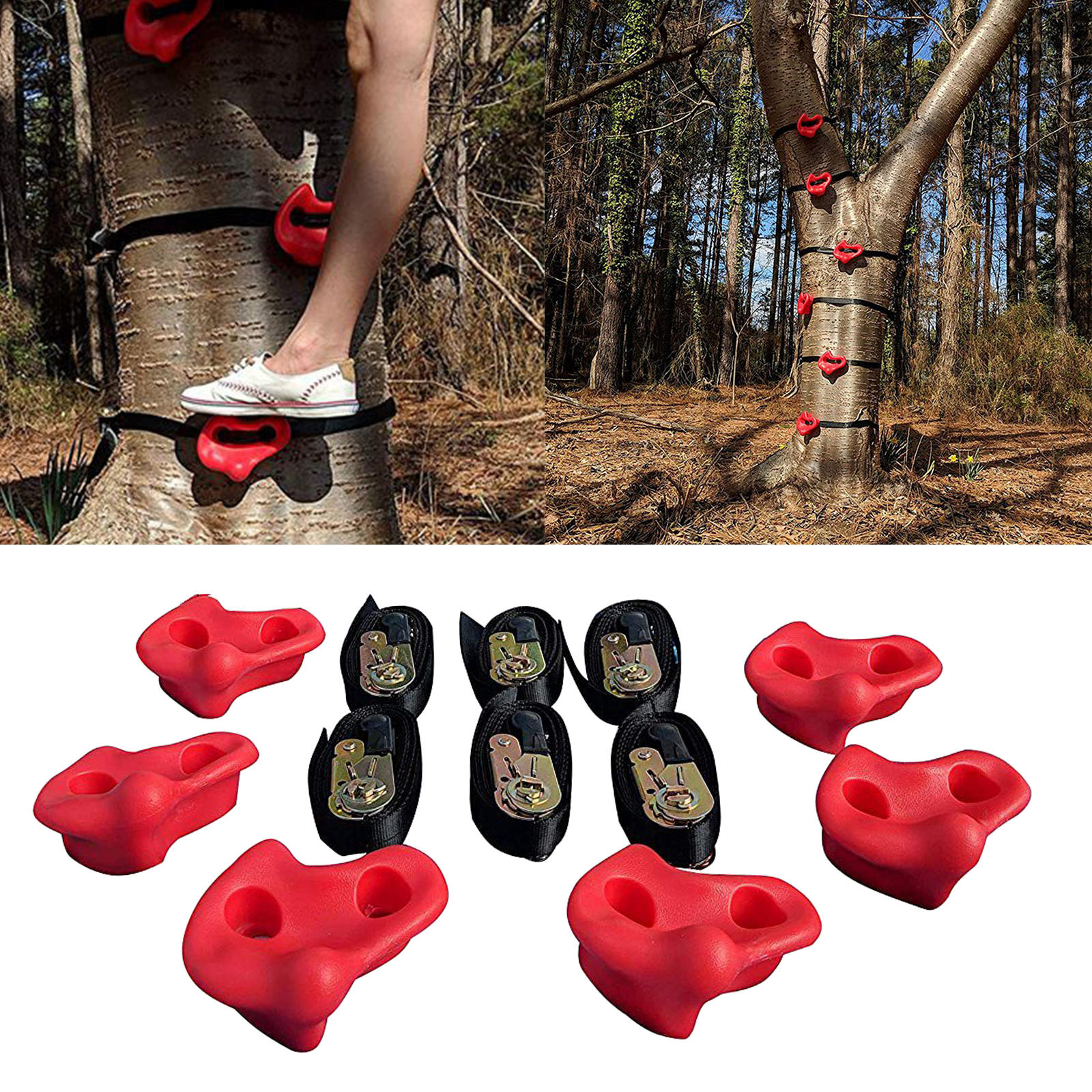 Premium Tree Climbing Holds Steps Climbers Training Equipment Rock Climb Trainer for Home Yard