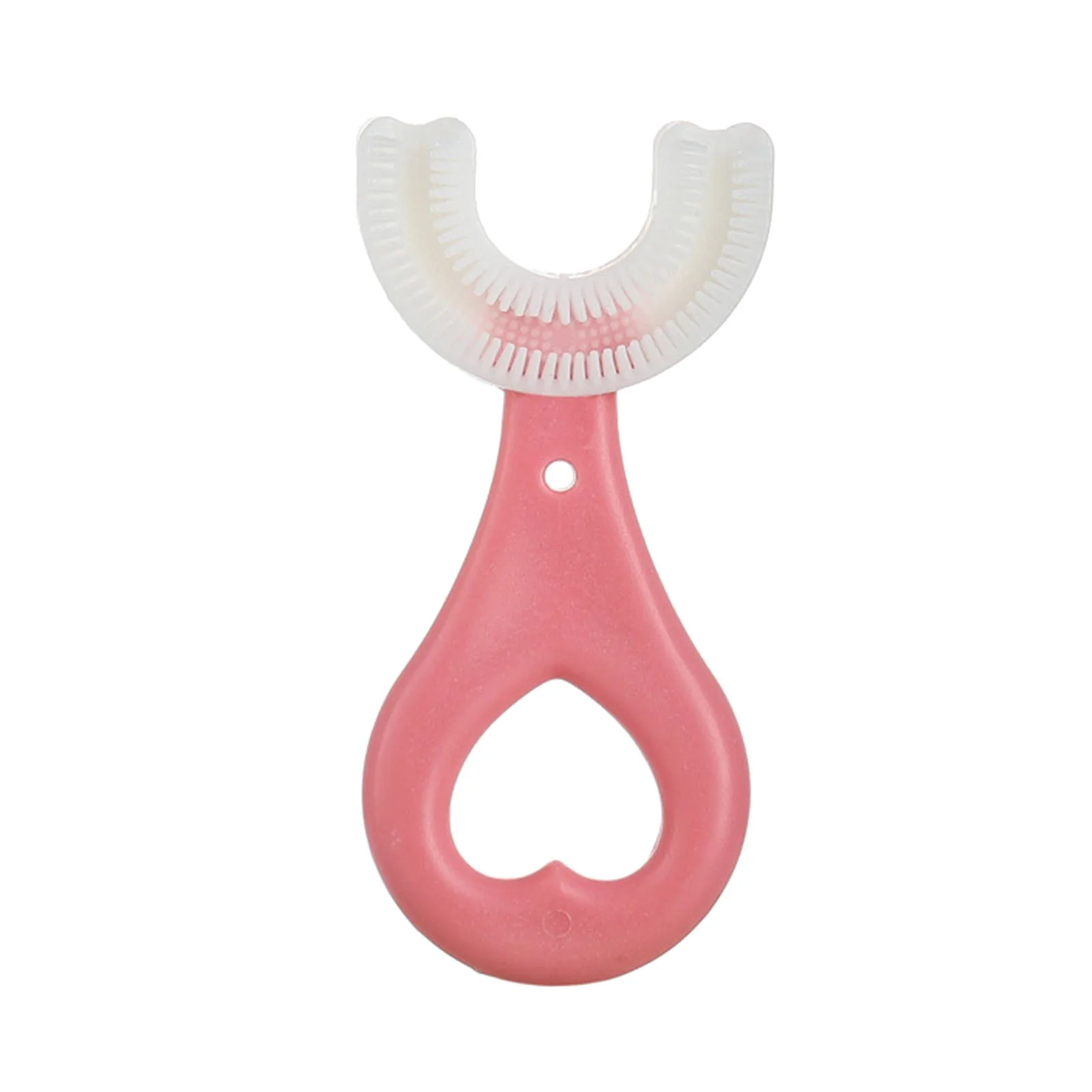 360度のU字型の歯ブラシ,柔らかいシリコーンの赤ちゃんの歯ブラシ,口腔ケア,2〜12歳|歯ブラシ| - AliExpress