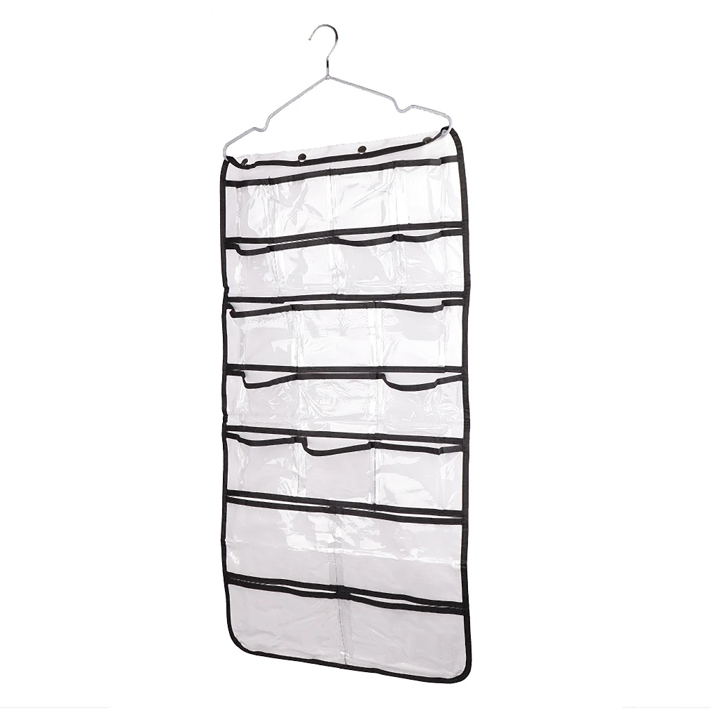 42 Pockets Hanging Holder Closet Tidy Organiser Wardrobe Door Storage Rack