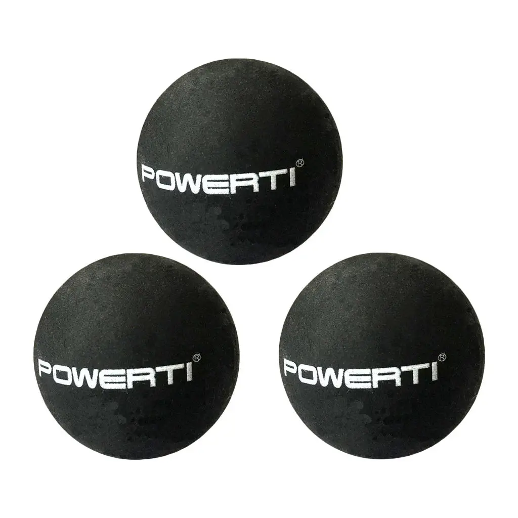 3 Piece Double Yellow Dot Squash Ball for Slow ing And for