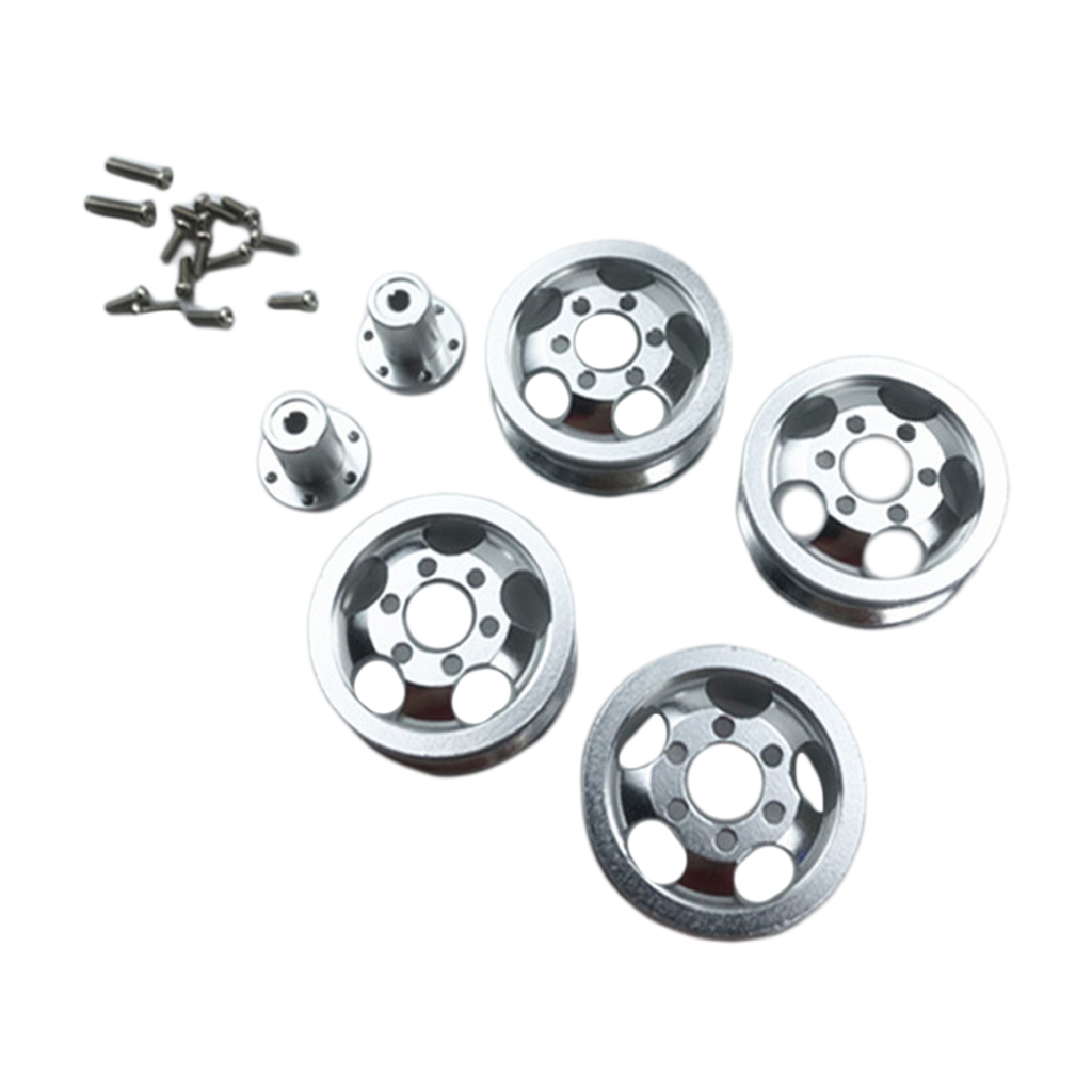 RC Car Metal Wheel Hub For 1/16 Scale  Truck Model Car Parts Silver