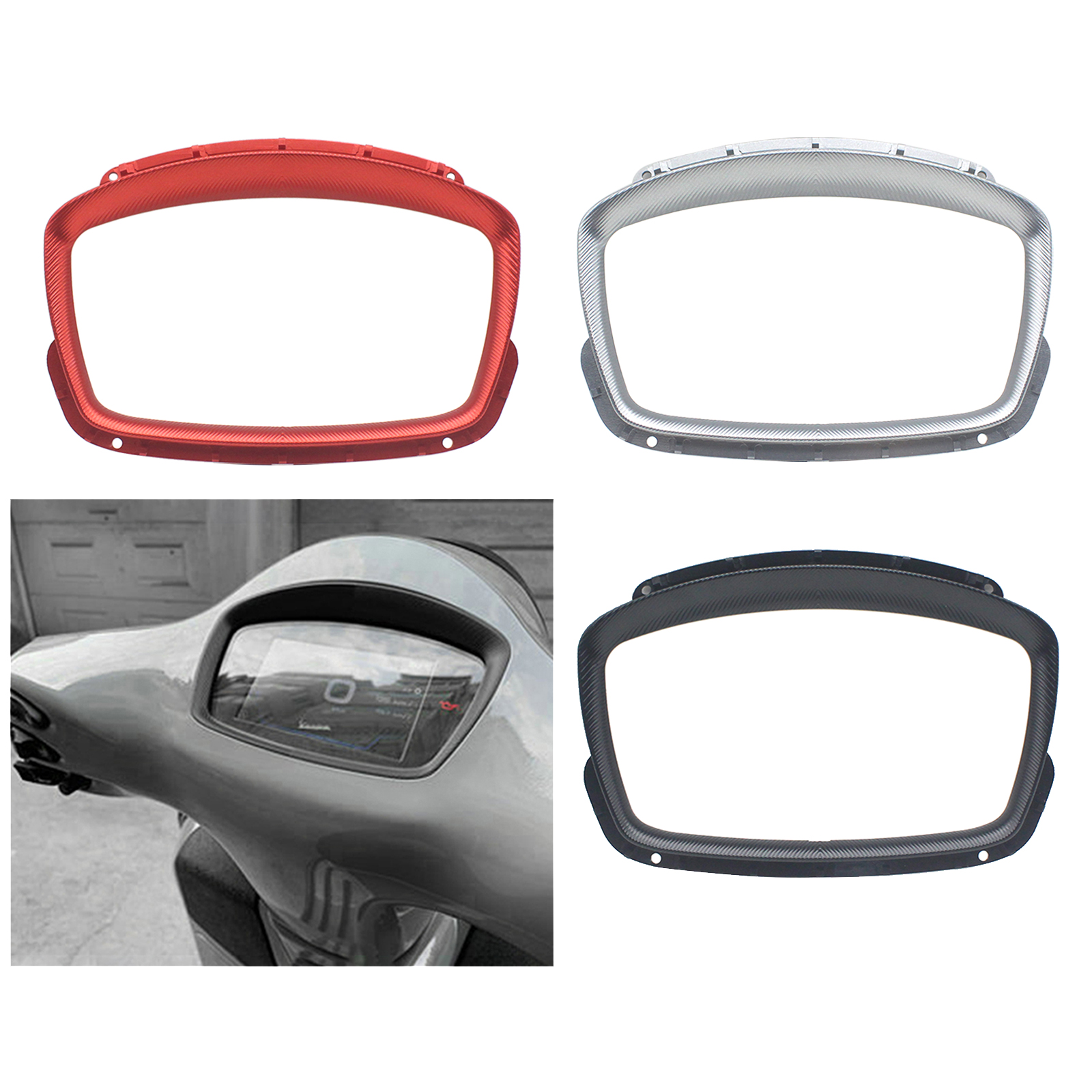 Motorcycle Speedometer Cover Speedometer Visor Display Protection Shell for Vespa GTS 250 300 Replacement Durable Parts