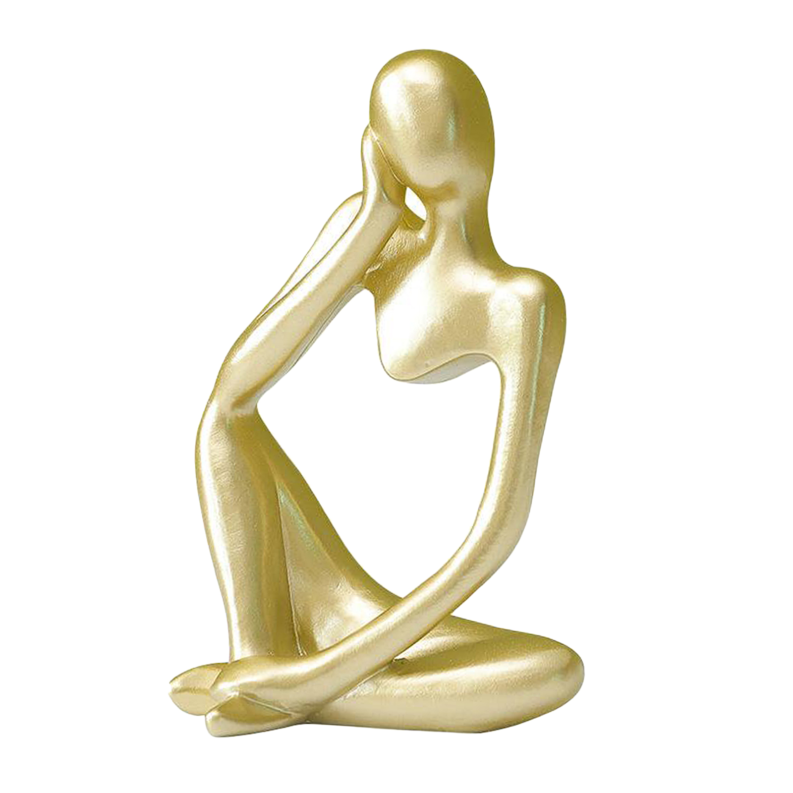 Abstract Thinker Sculpture Creative Resin Figurine Characters Thinking People Crafts Ornaments Sandstone Statues Home Decor