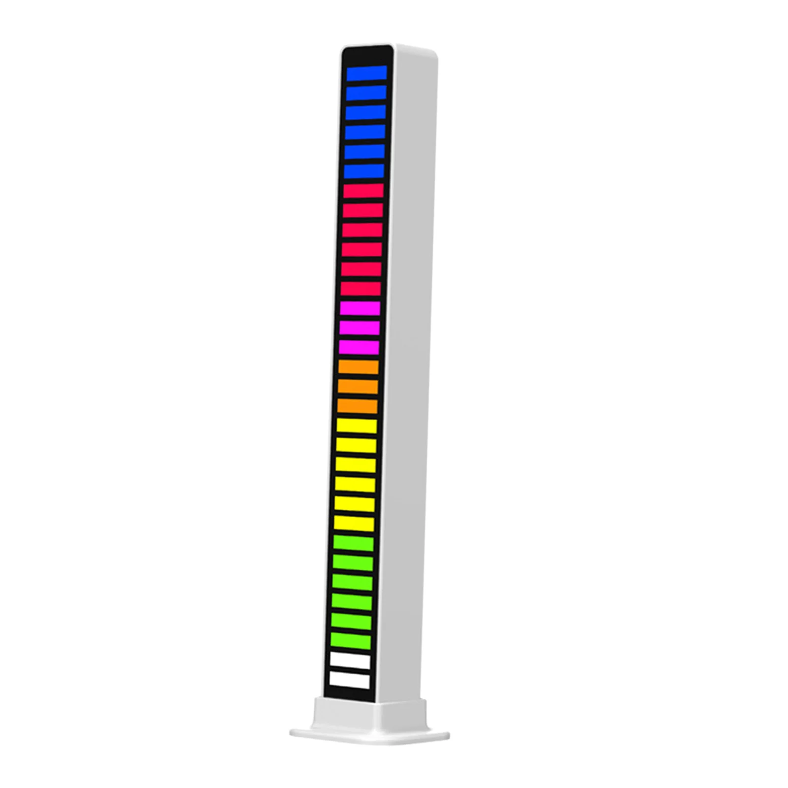 Creative RGB Music Sound Control LED Level Light Bar Novelty Rhythm Lamp Desktop Setup Backlight Car Vehicle Atmosphere Light