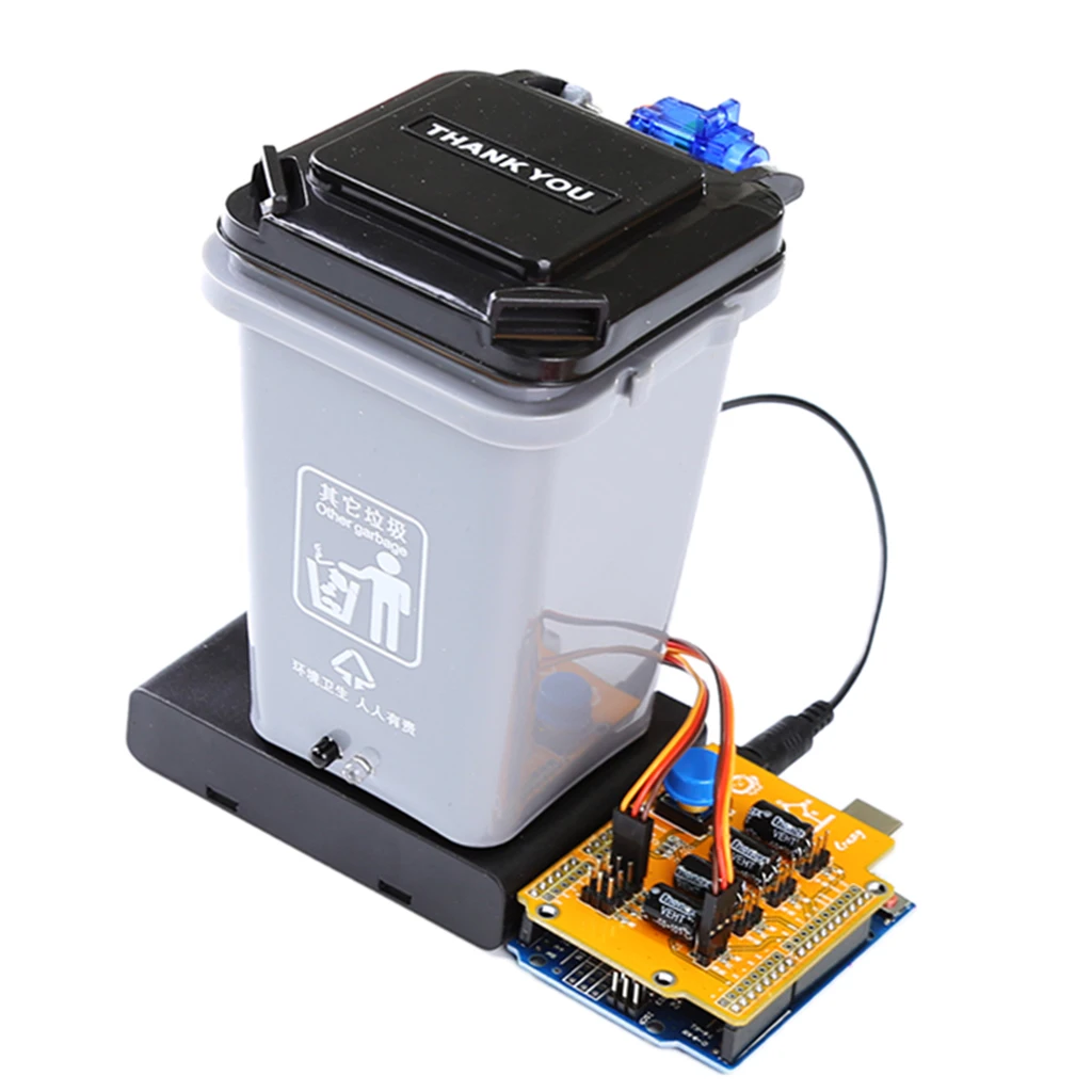 Automatic Trash Can Robot DC6-12V Gift Children Programming DIY Kit Gifts