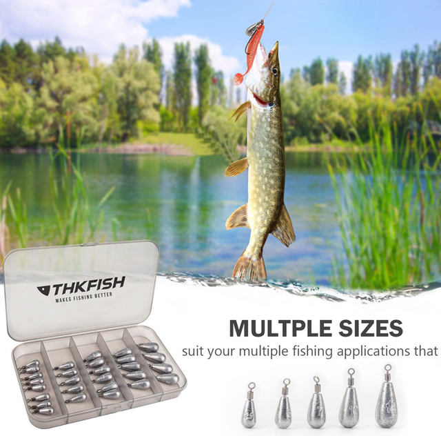 Lead Free Fishing Sinks Reviews THKFISH 10pcs Fishing Weights Deep
