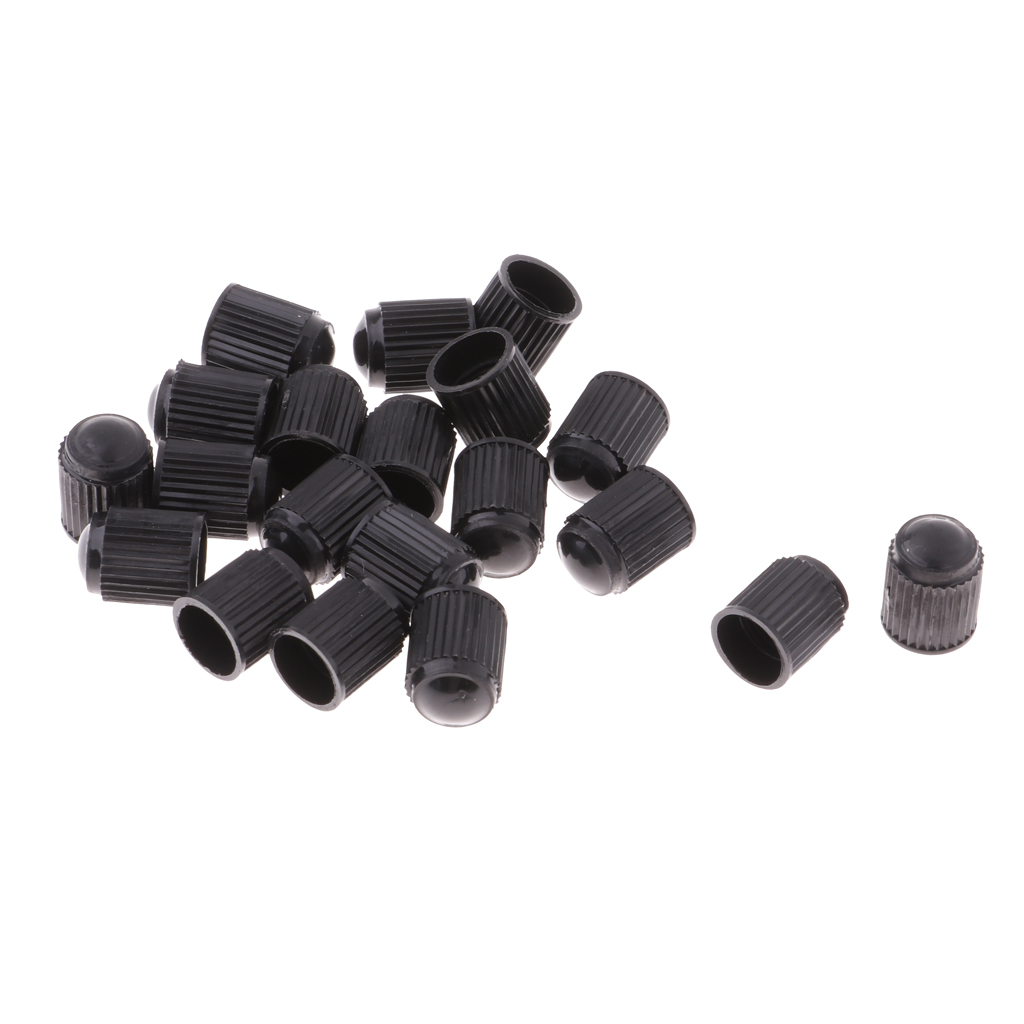 20pcs/Pack Bike Valve Cover Bicycle Schrader Valves Dust  Rubber Cars Motorcycles Tire Tyre Repair Accessories Parts