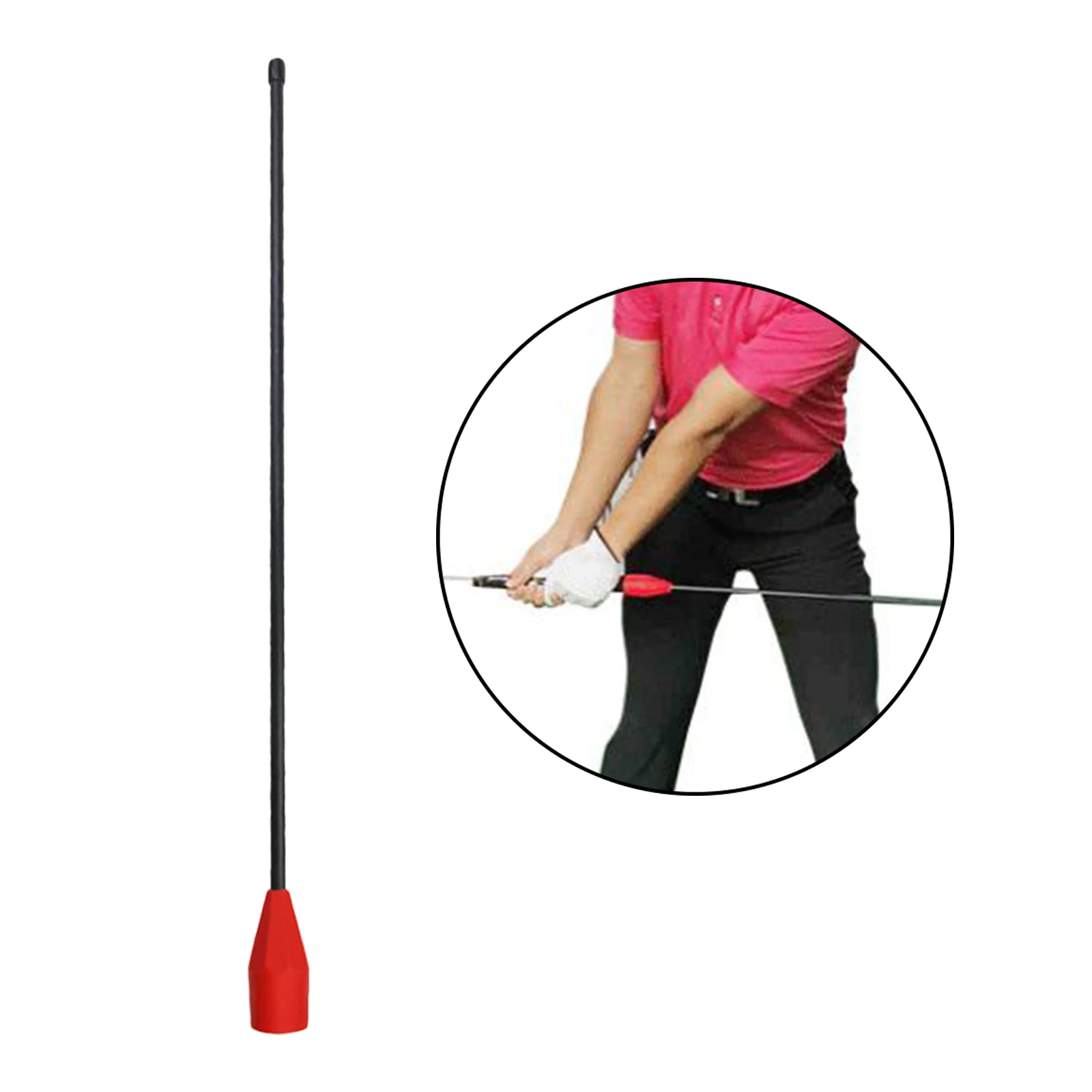 21inch Golf Swing Training Aid Teaches Proper Impact & Swing Plane Golf Swing Trainer Golf Chipping Practice Aid Stick