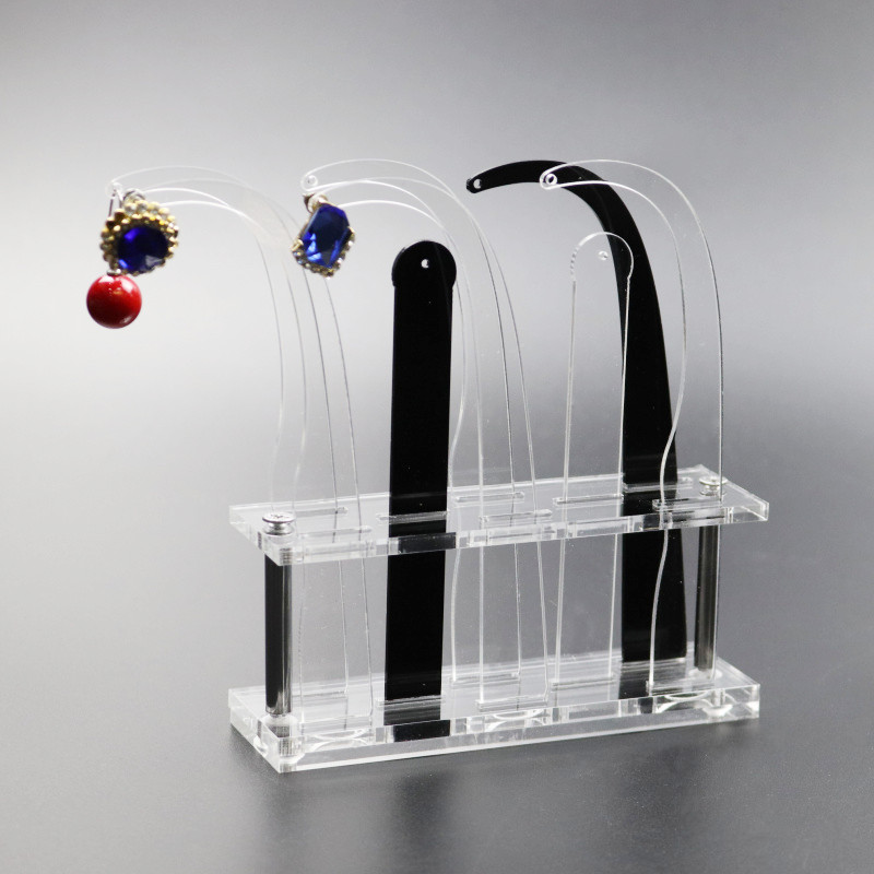 Acrylic Earring Try On Stick Forecast Shop Special Tool Ear Stud Jewelry Trial Display Holder Stand Case Shelf Organizer