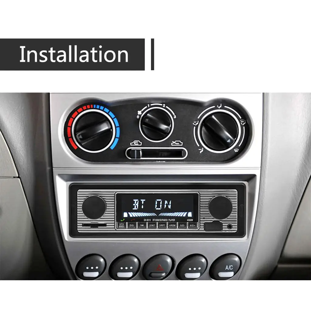 1 Din Car Bluetooth Handfree Car Radio MP3 Player Stereo AUX Audio