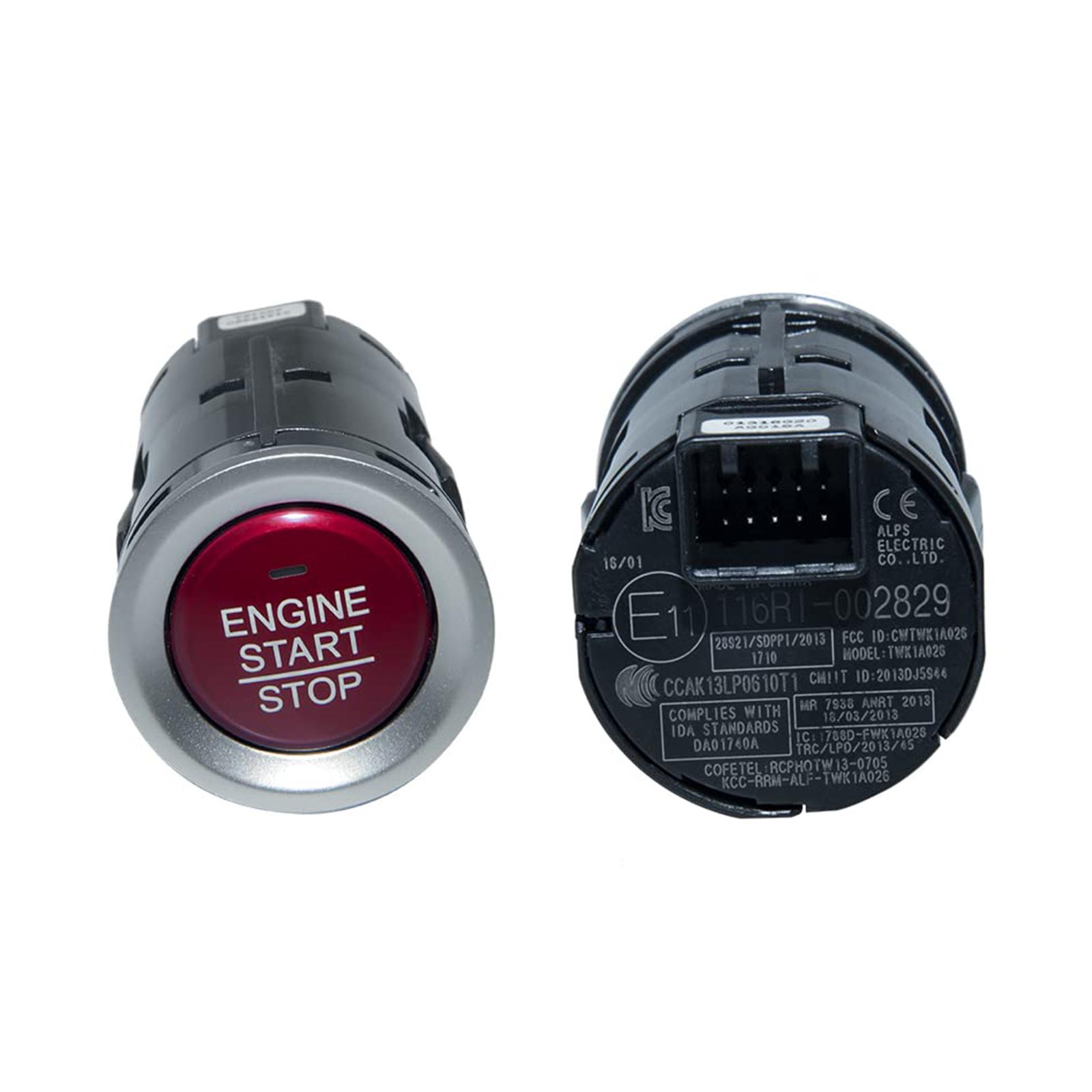 Ignition Starter Switch Engine Start Stop Push Button Toggle Switch Racing Sport Replaces Fits for Honda 2015-2017 35881-T5A-J02