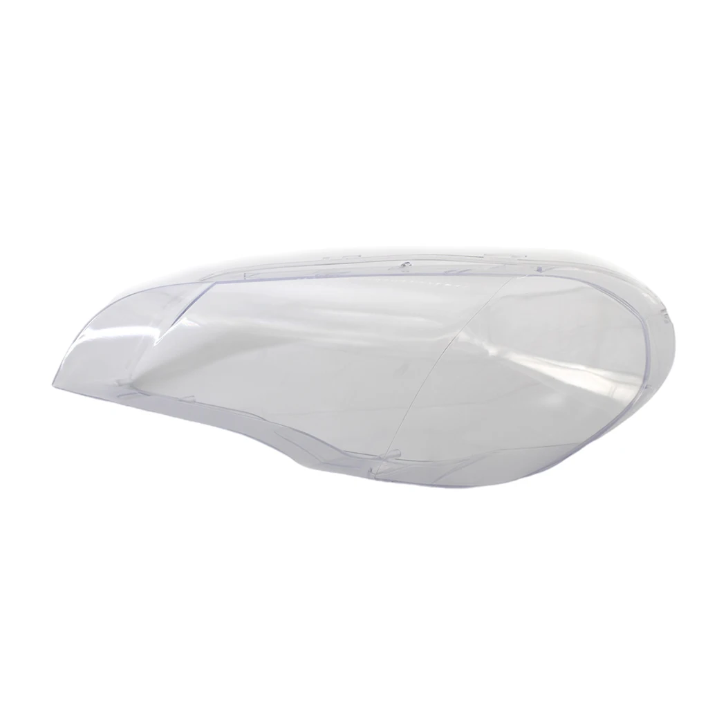 Headlight Lens Cover Clear Head Lamp Lens Shell Cover Replacement Fits for BMW X5 E70 2008-13 63117288997 63117288998