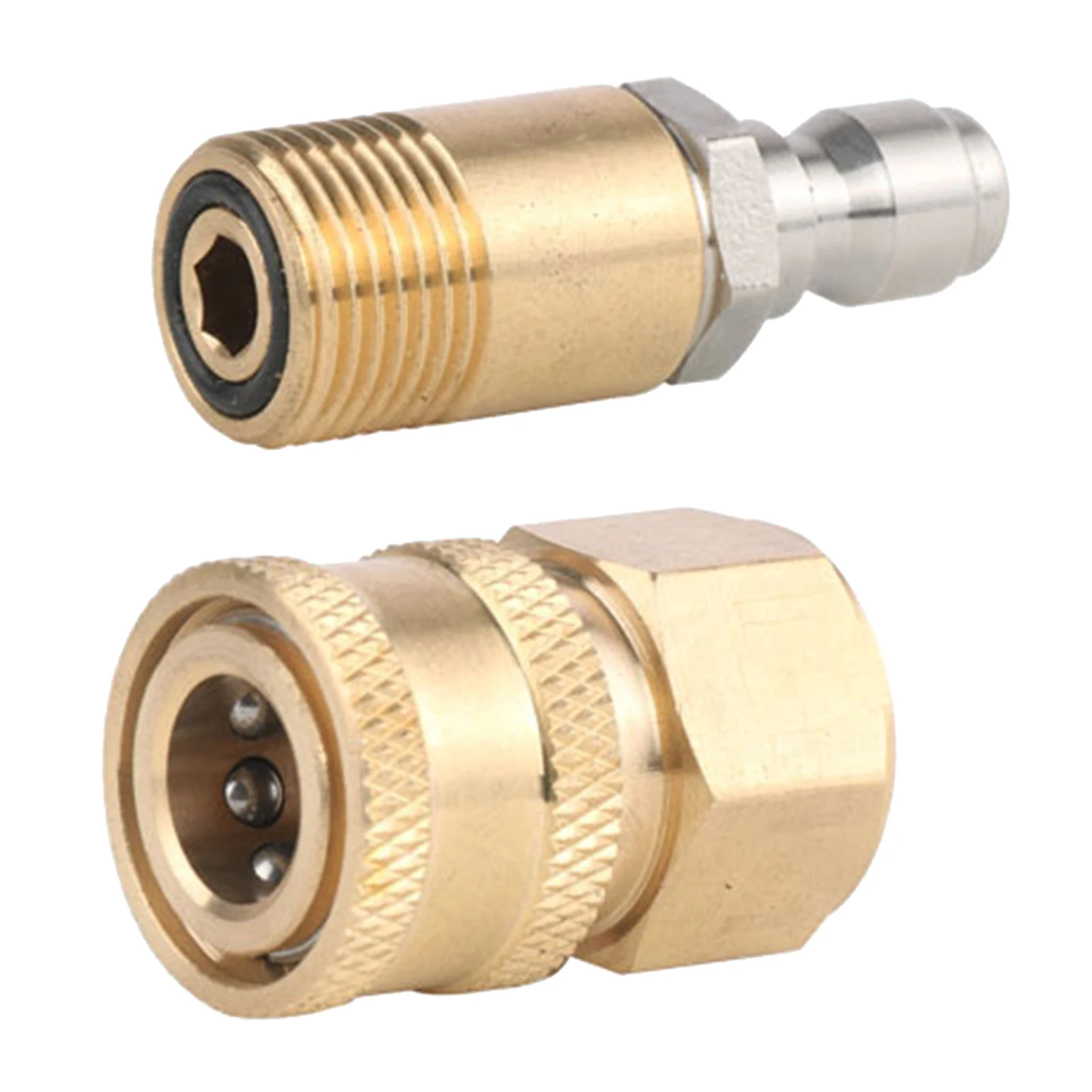 M18 Pressure Washer Adapter Set Quick Disconnect Kit Quick Connect Quick Release Water Hose Fitting 1/4" M18x1.5