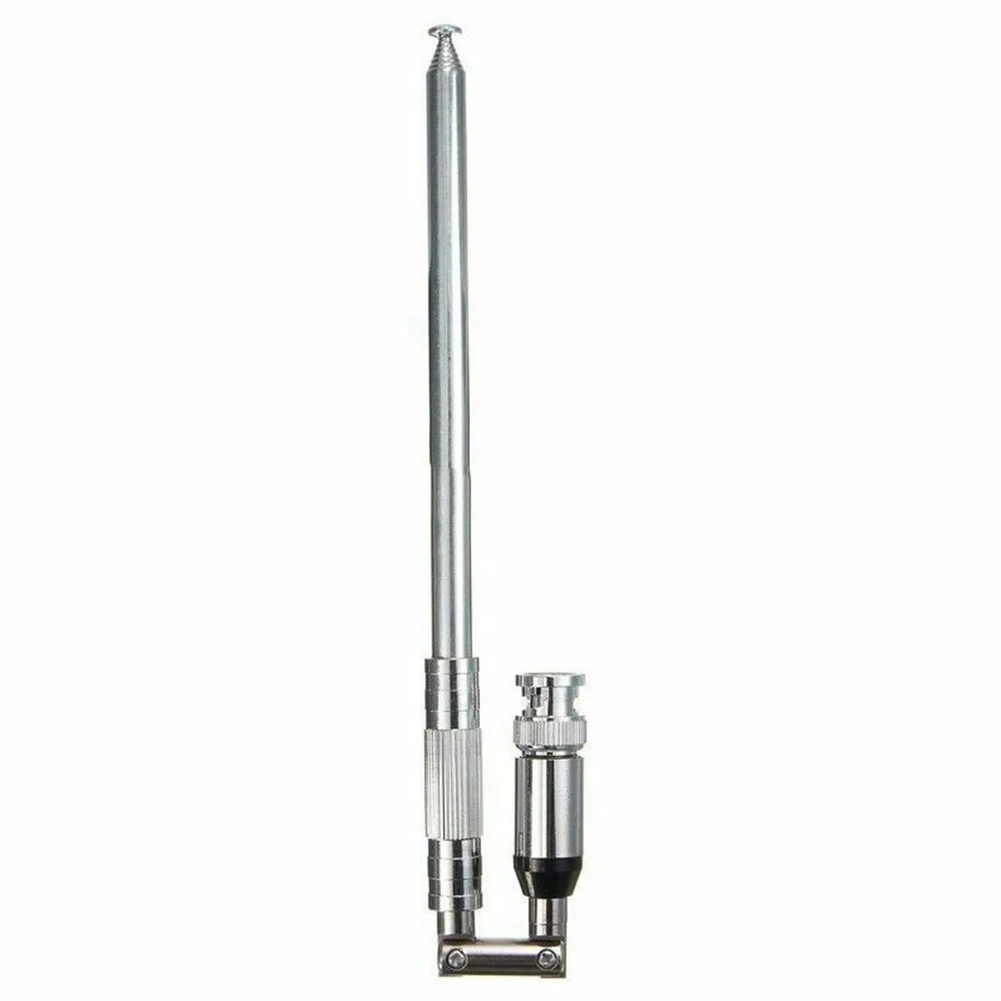 118-136MHZ Telescopic BNC Interface Intercom Antenna Stainless Steel Home High Gains For Aviation Office Long Rod Radio Receiver