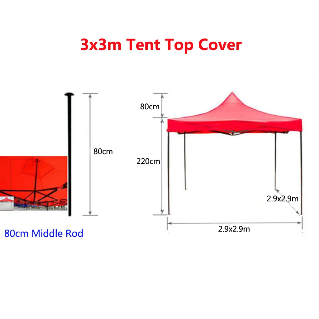 Replacement Camping Tent Top Cover Sunshade Sun Shelter Rain Tarp Umbrella Cover Canopy Awning Gazebo Sun Shade Top Cover