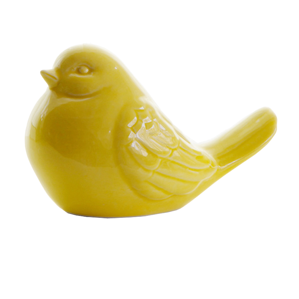 Glazed Ceramic Birds Porcelain Bird Figurine Statue Home Decor Mini Bird Ornaments