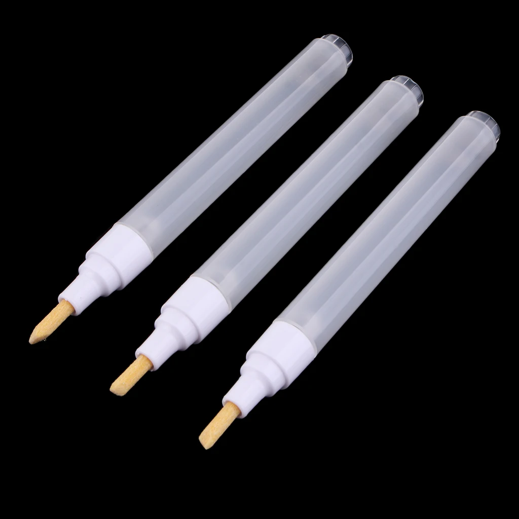 3 Piece 4.5mm Flat Tips Clear Watercolor Fluorescence Oil Acrylic Paint Marker Pen Ink Fountain Refills Empty Blank Pen Tube