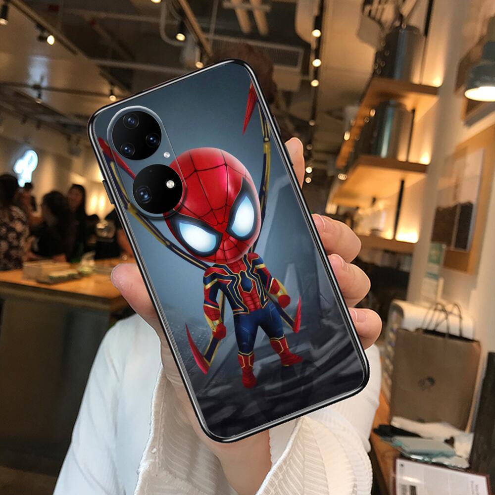 3D Мини чехол для телефона Marvel для Huawei p50 P40 p30 P20 10 9 8 Lite E  Pro Plus черный чехол с рисунком Hoesjes комикс fas | AliExpress