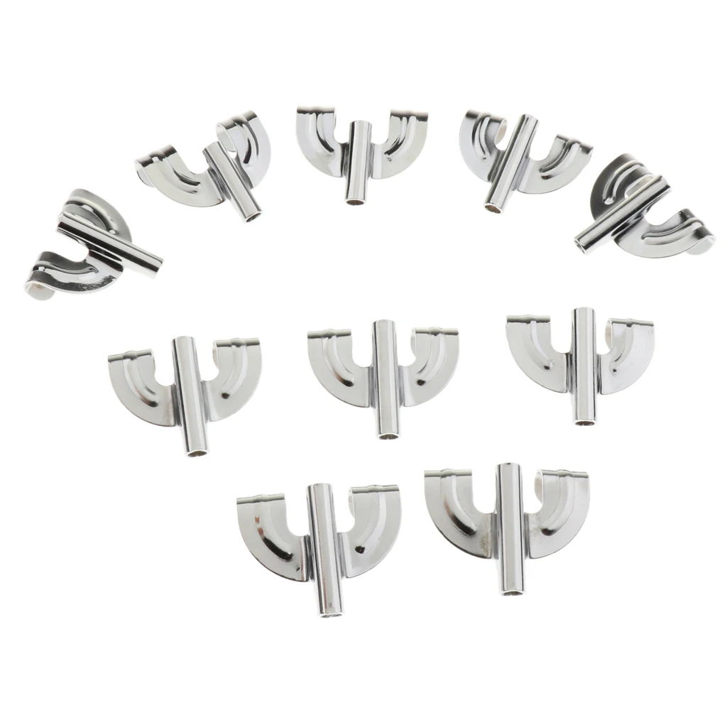 Tooyful 10pcs Bass Drum Claw Hook for Drum Parts Accessories